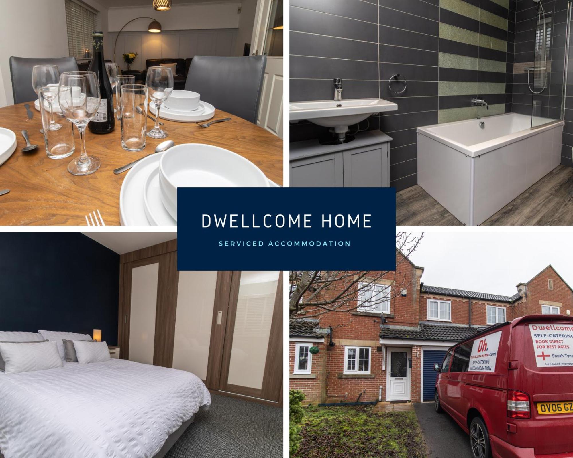 Dwellcome Home Ltd 3 Double Bedroom House, Private Estate, Driveway Parking, Fast Wifi, Ideal For Long Term Contractor, Etc Stays, 3 Miles 7 Mins Drive To Nissan, 15 Mins To Sunderland Newcastle, Regular Housekeeping Options - See Our Site For Assura Boldons Esterno foto
